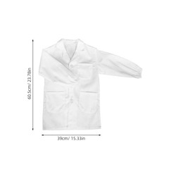Kids Lab Coat Science Scientist Role Play Costume Children’s White