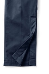 LANDS END Navy School Uniform Plain Front Chino Pants Boys 20 INSEAM 31″ NEW