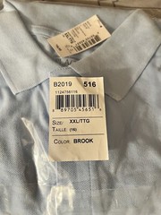 2)School Uniform Shirt, The Children’s Place, Light Blue Boys New Size XXL (16)