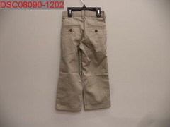 NWOT – Small Stain, Gegrge Boys’ Khaki Adjustable Waist Uniform Pants, Size 4S