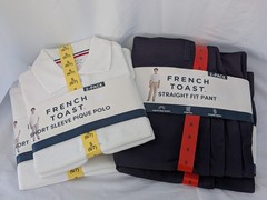 NWT French Toast Boys Sz 6 Charter Private School Uniform 4 Polo Shirts 4 Pants