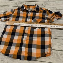 Lot Of 3 Chaps Boys Pants 8 Slim S Polo Shirt Button Up M Plaid School Uniform