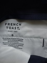 NWOT French Toast Boys Size 6 Straight Fit School Uniform Pants Navy Blue
