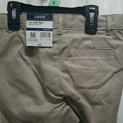 NEW IZOD Boys Flat Natural Stretch SHORTS Sizes 4 5 6