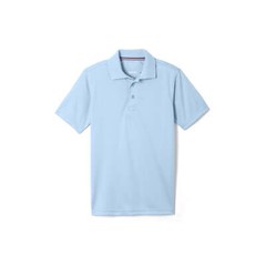 French Toast Polo Shirt Boys Size XS Light Blue 100% Polyester Short Sleeve