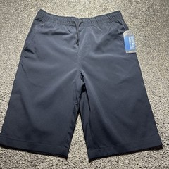 Nautica School Uniform Youth S 28×30 Navy Jogger Short Elastic Waist Drawstring
