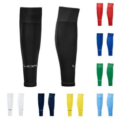 Lion Sportswear Elite Match Soccer Leg Sleeves for Kids – Cut One Size, Black