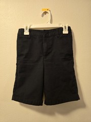 Navy Blue Boys Size 10 School Shorts Dress Pants Uniform