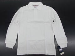 Boys French Toast $20 Uniform/Casual White Long Sleeved Polo Shirt Size 4 – 20