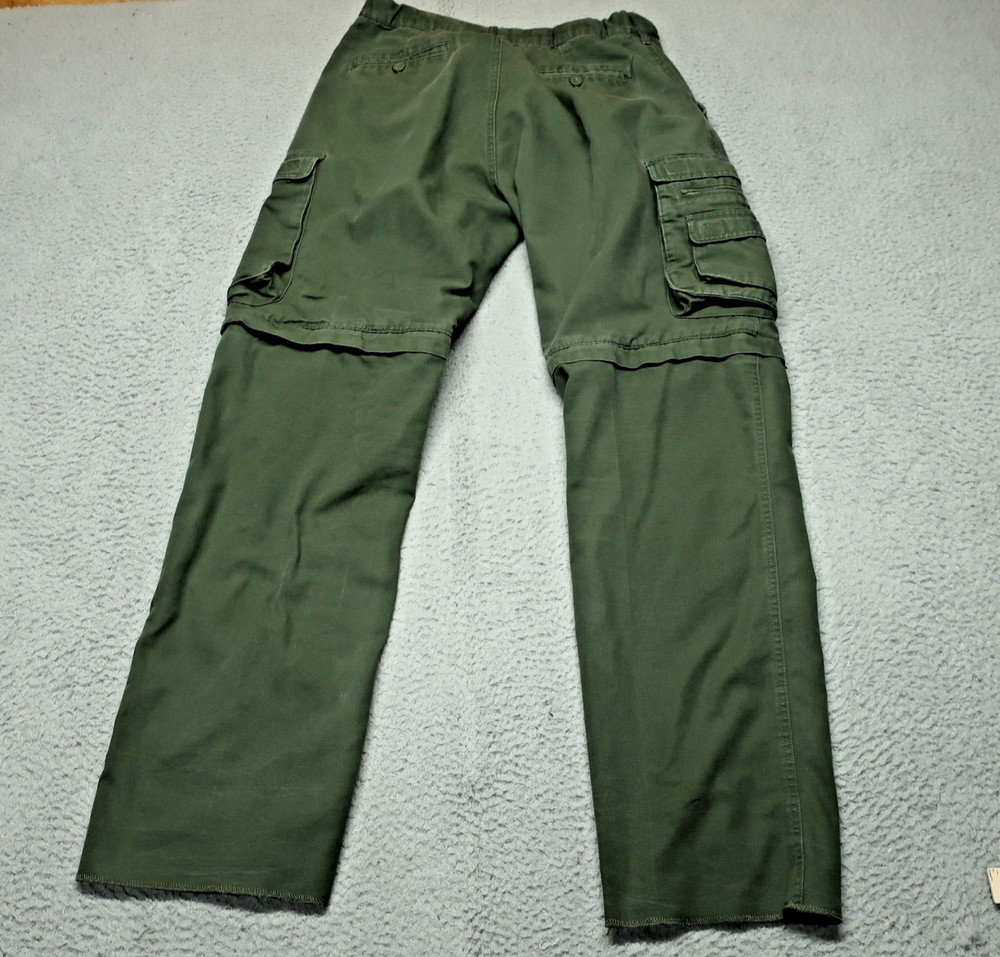 Boy Scouts of America Cargo Pants Boys Youth 32 Olive Green Convertible Uniform