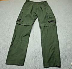 Boy Scouts of America Cargo Pants Boys Youth 32 Olive Green Convertible Uniform