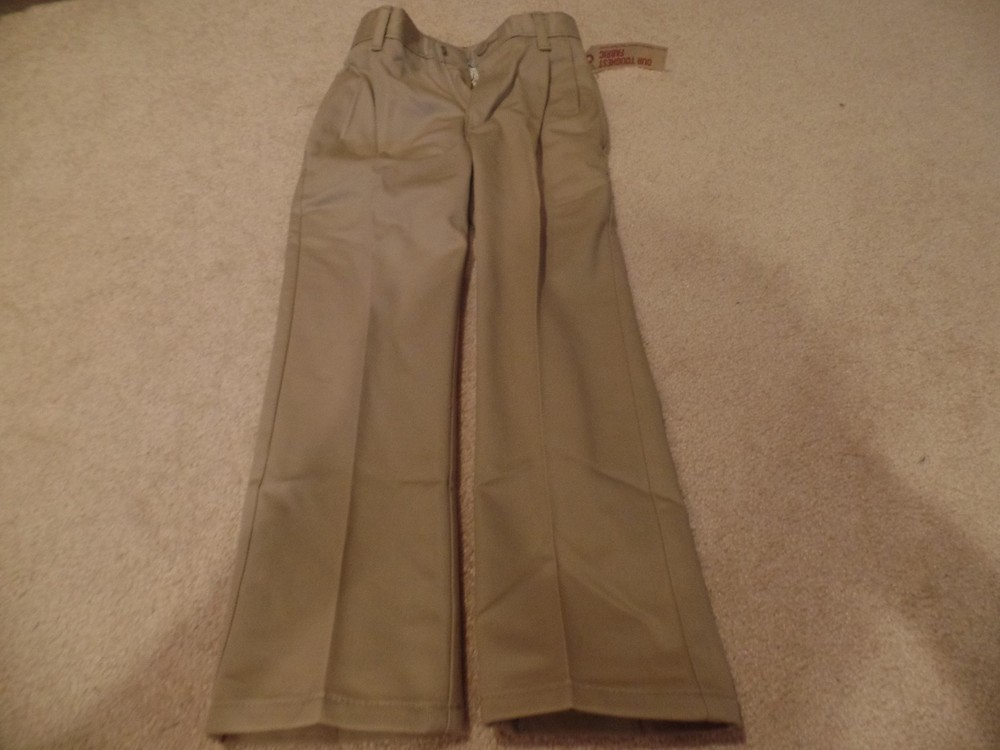 Boys, Arizona Jeans, School Uniform Pants, Size: 5 Slim,Pleated Front,Khaki, NWT