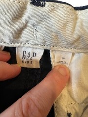 GAP Kids Navy Blue Chino School Uniform Shorts Size 12 w/ 7″ Inseam GUC