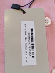 Classberry Kids Uniform long sleeve button up shirt Pink size 4