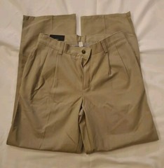NWT CHAPS Approved Schoolwear 250 Khaki Uniform Pants Size 18 Regular 30″