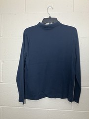 Lands’ End Boys Polo Shirt Blue L 14-16 Long Sleeve Uniform School Top
