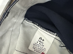 Boys A+ Fabrics School Uniform Pants Slim Front Pleated Blue Navy Size 6