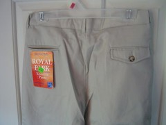 Royal Park Relaxed Fit Wrinkle-Free Boys 18 Reg Uniform Pants Stone Style 109