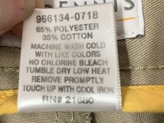 Dennis Uniform Khaki Pants 0770000 Size 18H
