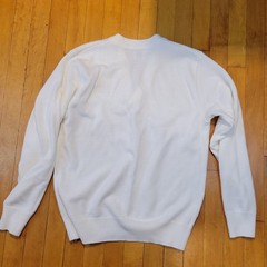 Vintage A+ BY Sai School Apparel White Knit Sweater Size Small FENWICK Unisex