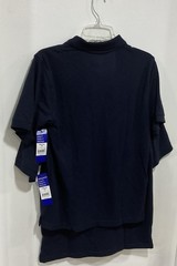 2 George Boys School Uniform Navy Blue Short Sleeve Polo Shirts -Size XXL (18)