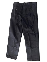 Lands End Boys 18S (14-15) YRS Ins 29″ Black Chino Pants Iron Knee NEW #3486
