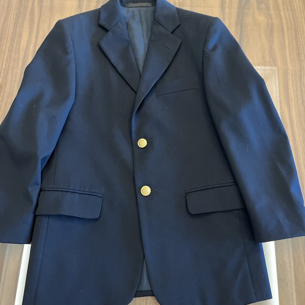 J.A. Besner Boy’s Navy Blazer Jacket 12