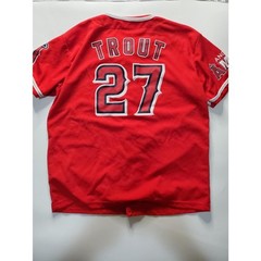 Los Angeles Angels Mike Trout 27 Angels Radio AM 830 Jersey Size Youth XL