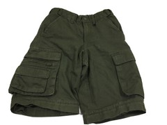 Boy Scout Webelos Green Official Canvas Uniform Youth 6 Shorts 24” Waist A121w