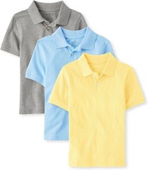 The Children’s Place Boys XS (4) Uniform Polo Shirt 3-Pack Multicolor