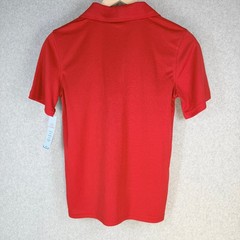 Cat & Jack Polo Shirt Boys Large Red No-Roll Collar Wicking School Uniform NWT