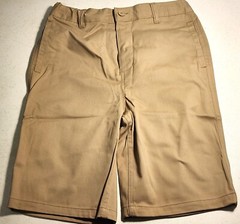 French Toast Youth Boy’s 1-Pack B Adaptive Pull-On Chino Shorts, Khaki, Sz-14