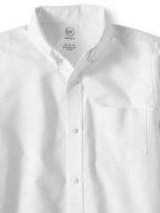 Wonder Nation Oxford Shirt Boys Size XL White School Uniform Long Sleeve –N9–
