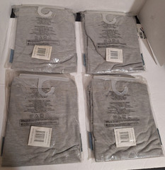Lot of 4 Boys Gray Classic School Uniform SS Pique Polo Shirts Size 10 NIP