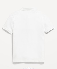 Lot of 9 Old Navy School Uniform Boys Plique Polo White Color Short Sleeves