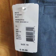 Dockers Navy blue shorts approved schoolwear size 10 reg brand new NWT $28