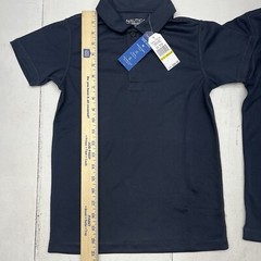 Nautica 2-Pack Navy Blue Short Sleeve Polo Shirts School Uniform Unisex M 8-10 Y