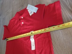 NWT Cat & Jack Boys Size L 12/14 Short Sleeve School Uniform Polo Shirt Red