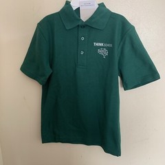 NWT Flynn O’ Hara Uniforms Short Sleeve Polo Shirt With Logo Size YS 6-8 Green