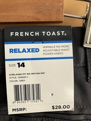 French Toast Boys Reg. 14 School Uniform Pants Grey NWT
