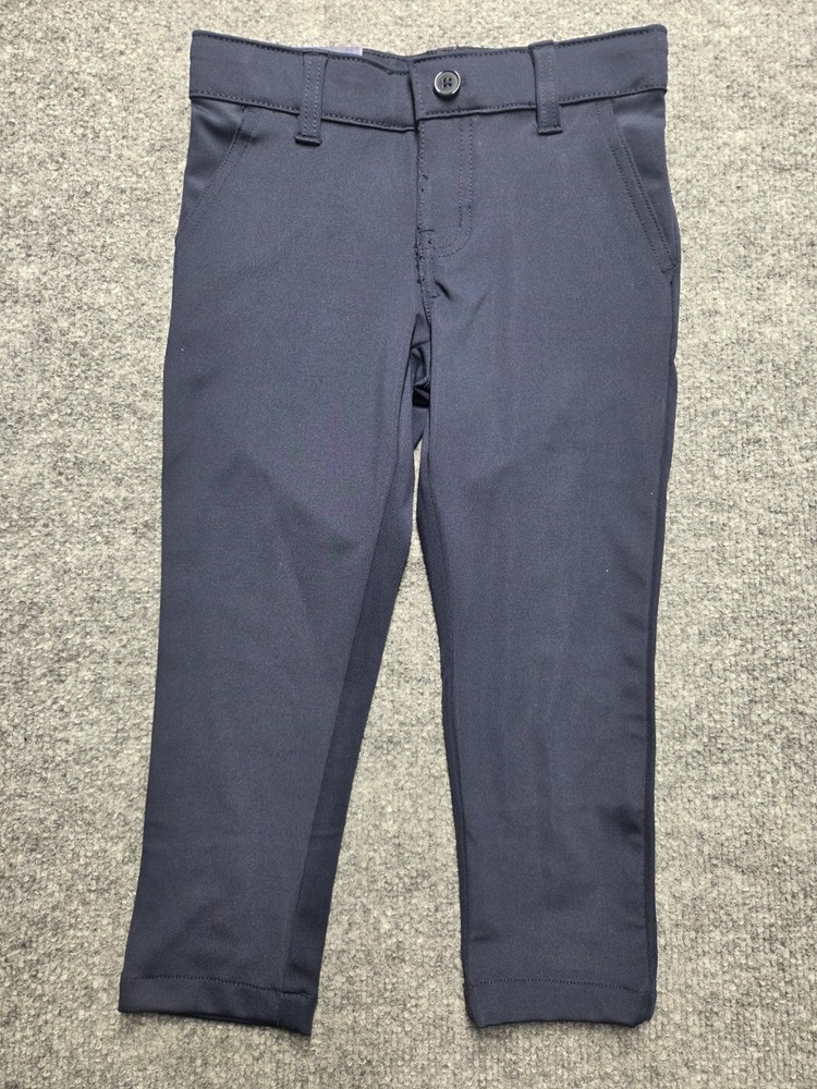 French Toast Pants Boys Sz 4 Navy School Uniform Slim Performance Tapered Flat