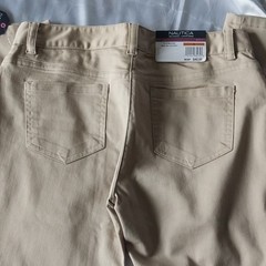 Nautica School Uniform Khaki Stretch Easy Care Pants Size 3 MPN NUFBC030