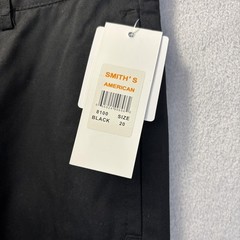 NWT Smith’s Boys Uniform Pants Youth Size 20 Black Flat Front Adjustable Waist