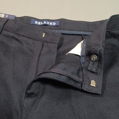 French Toast Boys Navy Relaxed Fit Twill Pants 20 Husky SK9280 School Uniform