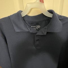 Lot of 2 Boy’s Blue Short Sleeve School Uniform Polo Shirts Sz: 18/XL Pre Owned