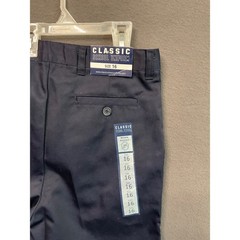 Classic School Uniform Shorts Boys Size 16 Navy Blue Wrinkle Resistant NWT