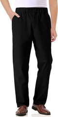 Boy Elastic Waist Pants Kid Uniform School Cotton Twill Trousers w Pockets 13-14