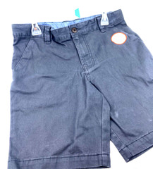 School Uniform Shorts Size 10 Husky Boys Gray Stretch Adjustable Waist Pockets