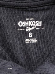 NEW Oshkosh Boys Size 8 School Uniform Polo Style Shirt Short Sleeve Navy Blue