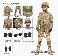Children’s Spring Autumn Camouflage Suit Special Forces Tactic Training Uniform